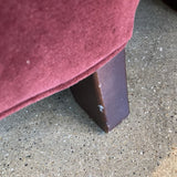 Rollarm Lounger CHAISE Burgundy 31w74d33h