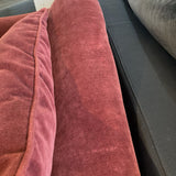 Rollarm Lounger CHAISE Burgundy 31w74d33h