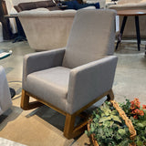 Baxton Studio Yashiya MCM Upholstered ROCKING CHAIRS 26w37d37h