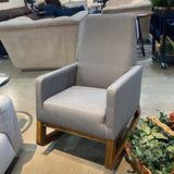 Baxton Studio Yashiya MCM Upholstered ROCKING CHAIRS 26w37d37h