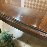 Oval Mahogany Queen Anne Style DINING TABLE 66w44d29h