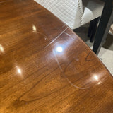 Oval Mahogany Queen Anne Style DINING TABLE 66w44d29h