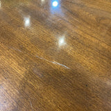 Oval Mahogany Queen Anne Style DINING TABLE 66w44d29h