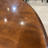 Oval Mahogany Queen Anne Style DINING TABLE 66w44d29h