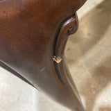 Oval Mahogany Queen Anne Style DINING TABLE 66w44d29h