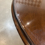Oval Mahogany Queen Anne Style DINING TABLE 66w44d29h