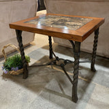 Medley Wood & Metal END/SIDE TABLE 28w24d25h