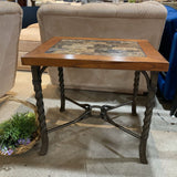 Medley Wood & Metal END/SIDE TABLE 28w24d25h