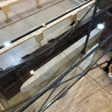 Wrought Iron Base w/ Glass Top CONSOLE TABLE 48.5w17d28h