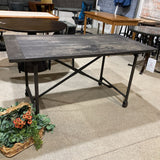 Restoration Hardware Flatiron Rectangular DINING TABLE 60w32d30.5h