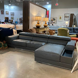 Zuri Furniture Encore SECTIONAL Slate 122.5w74.5d27h