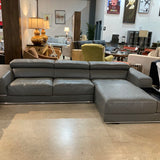 Zuri Furniture Encore SECTIONAL Slate 122.5w74.5d27h