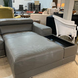 Zuri Furniture Encore SECTIONAL Slate 122.5w74.5d27h