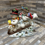 Snowbell Family Tealight Candle Holder HOLIDAY ITEMS 6w3d6h