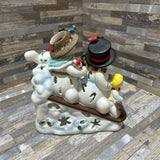 Snowbell Family Tealight Candle Holder HOLIDAY ITEMS 6w3d6h