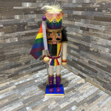 Pride Nutcracker Soldier HOLIDAY ITEMS 3w3d12h