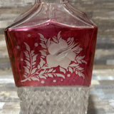 Cut Crystal Decanter ACCESSORIES 3.5w3.5d10h