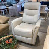 Parker House Gemini Leather Swivel Glider RECLINERS Ivory 30w30d42h