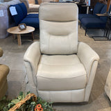 Parker House Gemini Leather Swivel Glider RECLINERS Ivory 30w30d42h