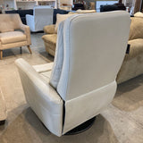 Parker House Gemini Leather Swivel Glider RECLINERS Ivory 30w30d42h