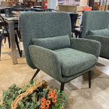 Casterly Cammy Tweed Armchair CHAIR Pine Green 28.5w21d34h