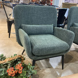 Casterly Cammy Tweed Armchair CHAIR Pine Green 28.5w21d34h