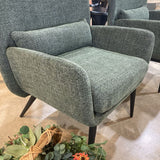 Casterly Cammy Tweed Armchair CHAIR Pine Green 28.5w21d34h