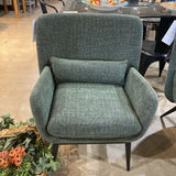 Casterly Cammy Tweed Armchair CHAIR Pine Green 28.5w21d34h