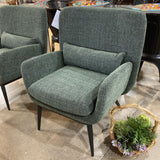 Casterly Cammy Tweed Armchair CHAIR Pine Green 28.5w21d34h