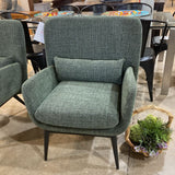 Casterly Cammy Tweed Armchair CHAIR Pine Green 28.5w21d34h