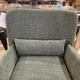 Casterly Cammy Tweed Armchair CHAIR Pine Green 28.5w21d34h