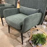 Casterly Cammy Tweed Armchair CHAIR Pine Green 28.5w21d34h