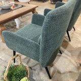 Casterly Cammy Tweed Armchair CHAIR Pine Green 28.5w21d34h
