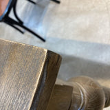 Handy Living Distressed Rectangular Wood DINING TABLE 59w33.5d30.5h