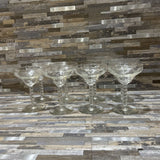 Princess House 8pc Set Etched Glasses ACCESSORIES 3.5d5.5h