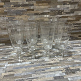 Princess House 8pc Set Glass Champagne Flutes ACCESSORIES 3d8.5h