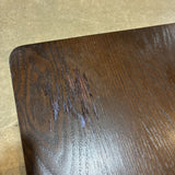 Wood Single Drawer NIGHTSTAND Dark Brown 24w14d24h