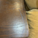 Wood Single Drawer NIGHTSTAND Dark Brown 24w14d24h