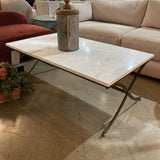 Pamina Marble & Brass COFFEE/COCKTAIL TABLE 48w28d18h