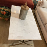 Pamina Marble & Brass COFFEE/COCKTAIL TABLE 48w28d18h