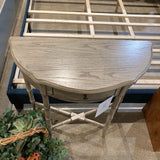 Skilling Driftwood Demilune CONSOLE TABLE 31Wx13.5Dx32H