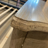 Skilling Driftwood Demilune CONSOLE TABLE 31Wx13.5Dx32H