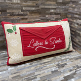Letters to Santa Christmas Pillow HOLIDAY ITEMS 22Wx11H