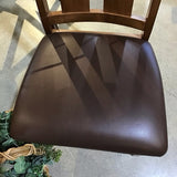 F&N Woodworking - Indiana Amish Made Cherry w/ Leather Seats DINING CHAIRS 19Wx19Dx42H