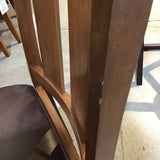 F&N Woodworking - Indiana Amish Made Cherry w/ Leather Seats DINING CHAIRS 19Wx19Dx42H