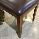 F&N Woodworking - Indiana Amish Made Cherry w/ Leather Seats DINING CHAIRS 19Wx19Dx42H