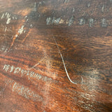 Rustic Wood Top w/ Wrought Cast Iron Legs CONSOLE TABLE 52Wx18Dx31H