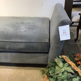 Crate & Barrel Velvet Day Bed CHAISE Blue 87Wx39Dx27H