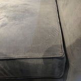 Crate & Barrel Velvet Day Bed CHAISE Blue 87Wx39Dx27H