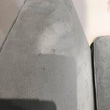 Crate & Barrel Velvet Day Bed CHAISE Blue 87Wx39Dx27H